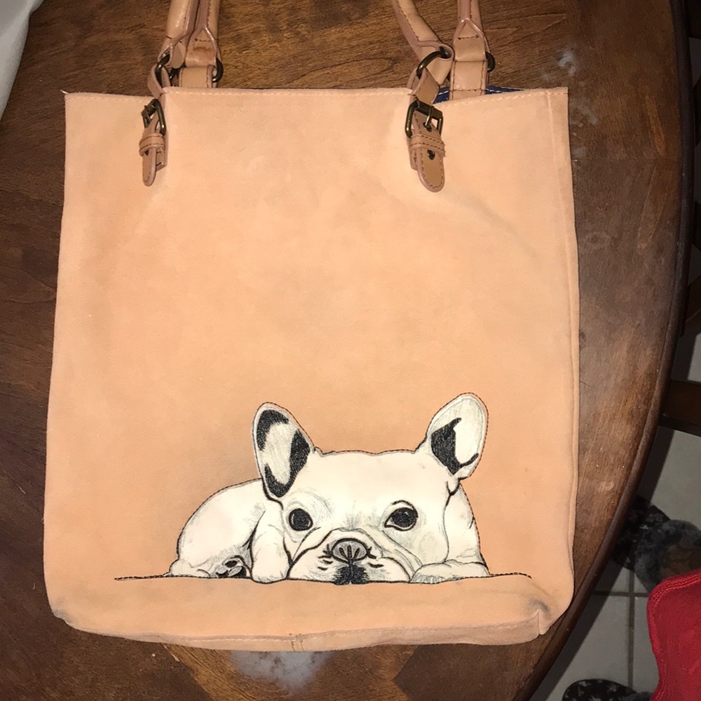 Handbag purse French bulldog
